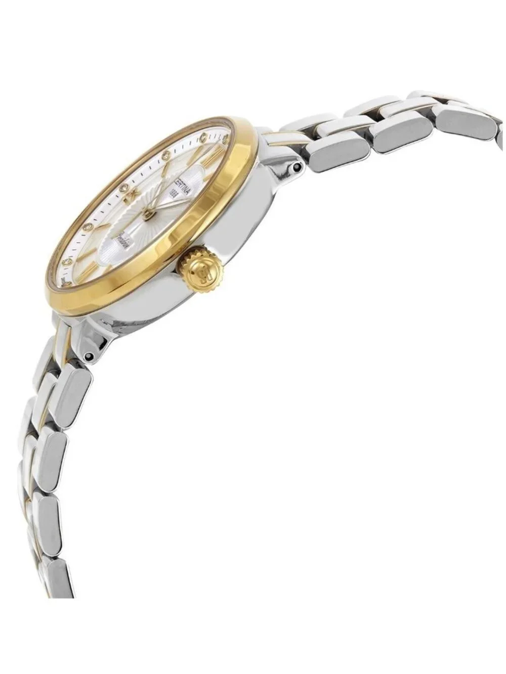 NWT Certina DS Stella Quartz Diamond Mother of Pear Dial Ladies Watch